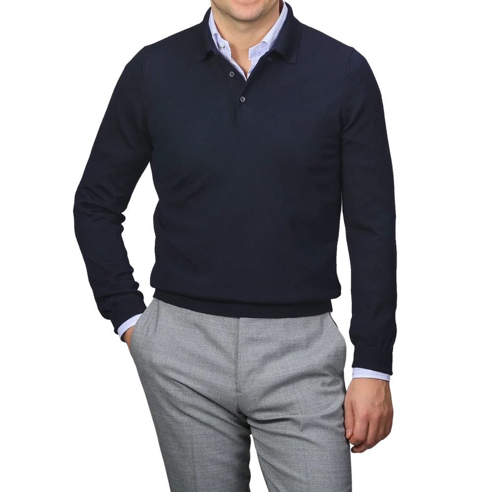 Blue Italian wool sweater
